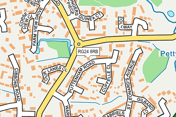 RG24 8RB map - OS OpenMap – Local (Ordnance Survey)