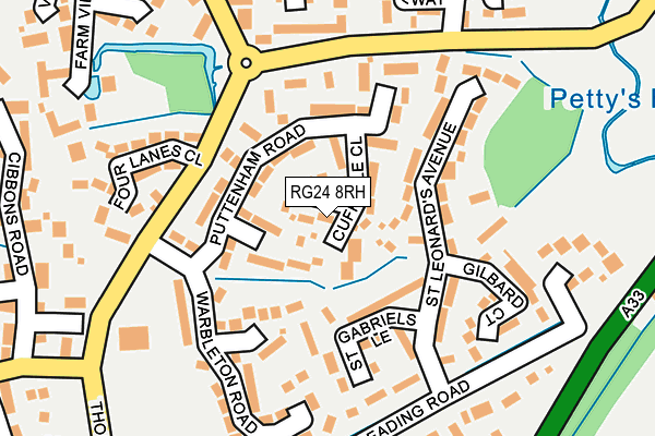RG24 8RH map - OS OpenMap – Local (Ordnance Survey)
