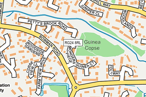 RG24 8RL map - OS OpenMap – Local (Ordnance Survey)
