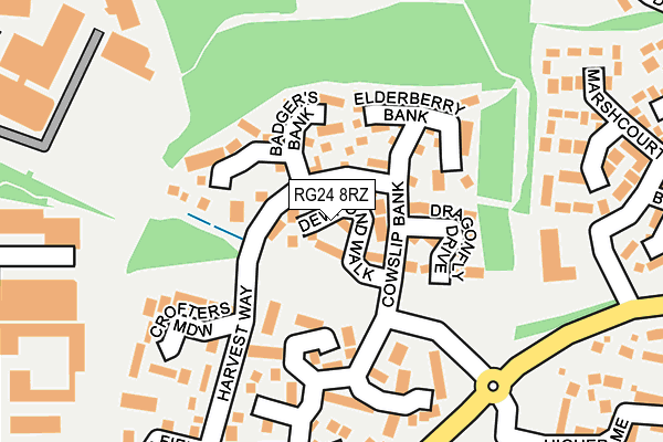 RG24 8RZ map - OS OpenMap – Local (Ordnance Survey)