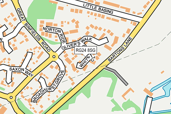 RG24 8SG map - OS OpenMap – Local (Ordnance Survey)