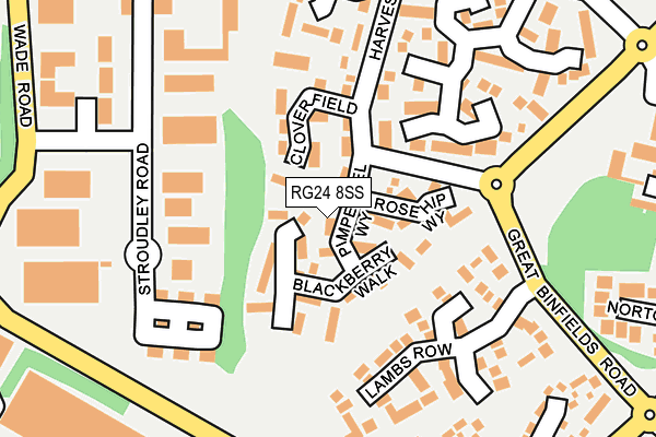 RG24 8SS map - OS OpenMap – Local (Ordnance Survey)