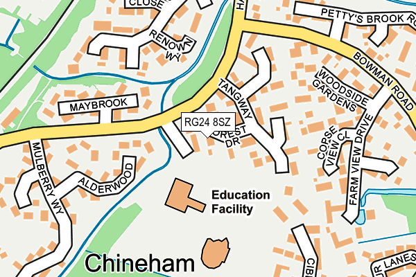 RG24 8SZ map - OS OpenMap – Local (Ordnance Survey)