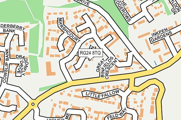RG24 8TQ map - OS OpenMap – Local (Ordnance Survey)