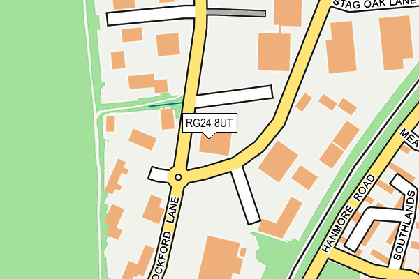 RG24 8UT map - OS OpenMap – Local (Ordnance Survey)