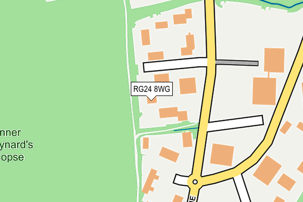 RG24 8WG map - OS OpenMap – Local (Ordnance Survey)