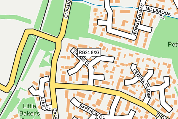 RG24 8XG map - OS OpenMap – Local (Ordnance Survey)