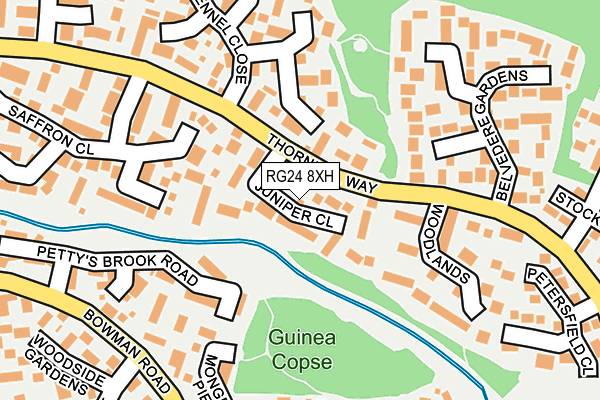 RG24 8XH map - OS OpenMap – Local (Ordnance Survey)