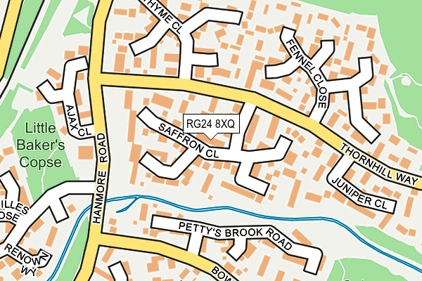 RG24 8XQ map - OS OpenMap – Local (Ordnance Survey)
