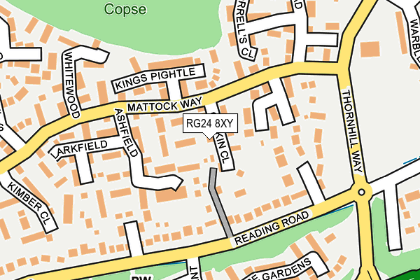 RG24 8XY map - OS OpenMap – Local (Ordnance Survey)