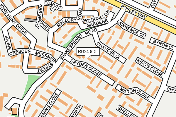 RG24 9DL map - OS OpenMap – Local (Ordnance Survey)