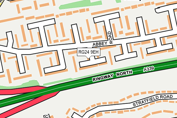 RG24 9EH map - OS OpenMap – Local (Ordnance Survey)