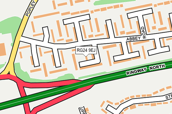 RG24 9EJ map - OS OpenMap – Local (Ordnance Survey)