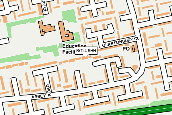 RG24 9HH map - OS OpenMap – Local (Ordnance Survey)