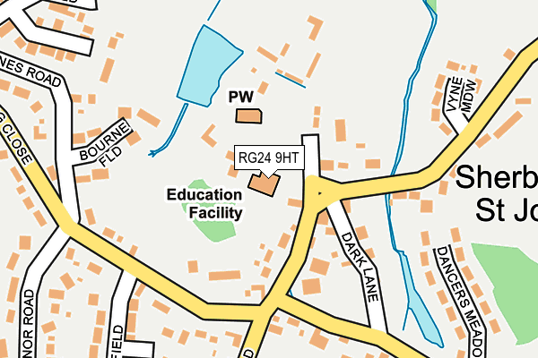 RG24 9HT map - OS OpenMap – Local (Ordnance Survey)