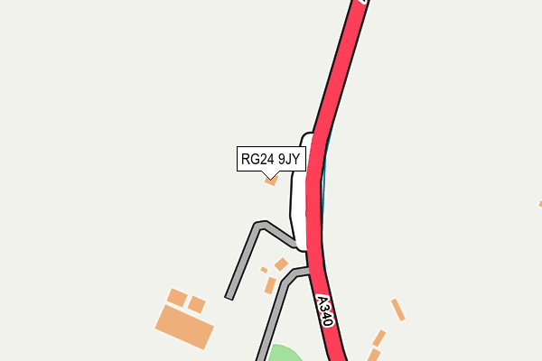 RG24 9JY map - OS OpenMap – Local (Ordnance Survey)