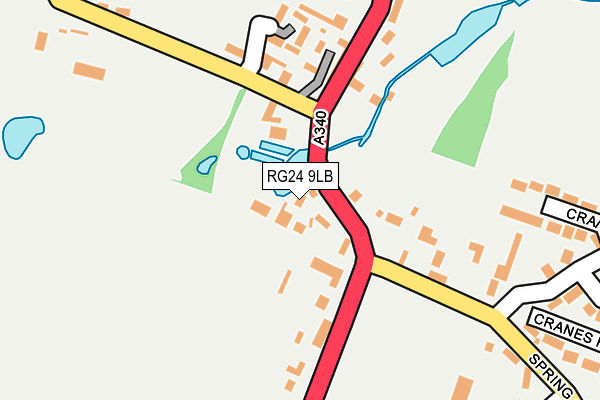 RG24 9LB map - OS OpenMap – Local (Ordnance Survey)