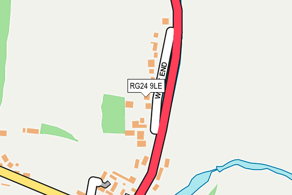 RG24 9LE map - OS OpenMap – Local (Ordnance Survey)