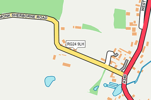 RG24 9LH map - OS OpenMap – Local (Ordnance Survey)