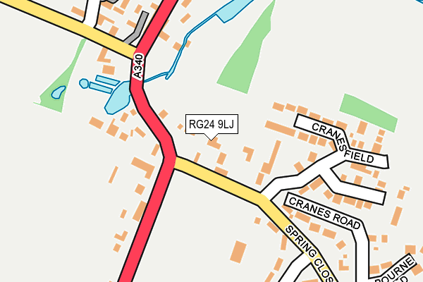 RG24 9LJ map - OS OpenMap – Local (Ordnance Survey)