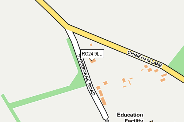 RG24 9LL map - OS OpenMap – Local (Ordnance Survey)