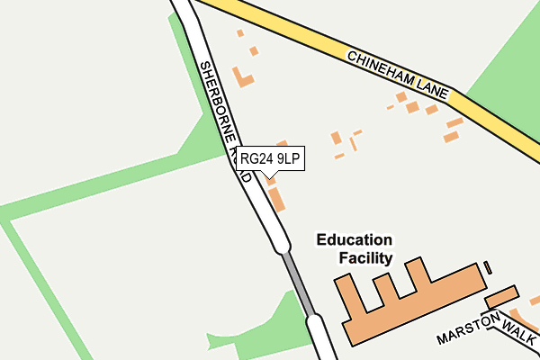 RG24 9LP map - OS OpenMap – Local (Ordnance Survey)