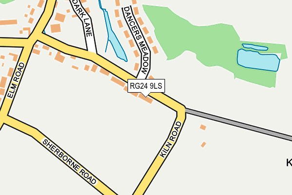 RG24 9LS map - OS OpenMap – Local (Ordnance Survey)