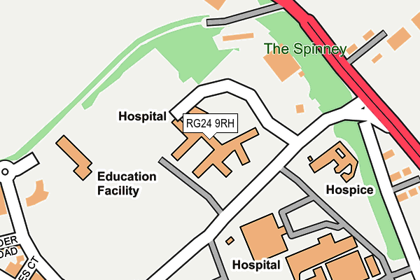 RG24 9RH map - OS OpenMap – Local (Ordnance Survey)