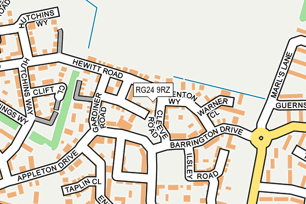 RG24 9RZ map - OS OpenMap – Local (Ordnance Survey)