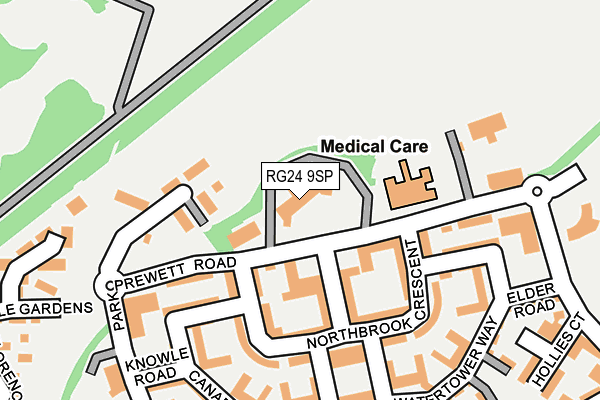 RG24 9SP map - OS OpenMap – Local (Ordnance Survey)