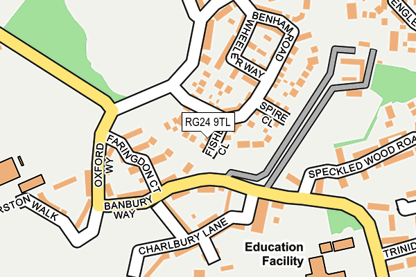 RG24 9TL map - OS OpenMap – Local (Ordnance Survey)