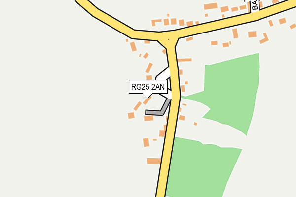 RG25 2AN map - OS OpenMap – Local (Ordnance Survey)