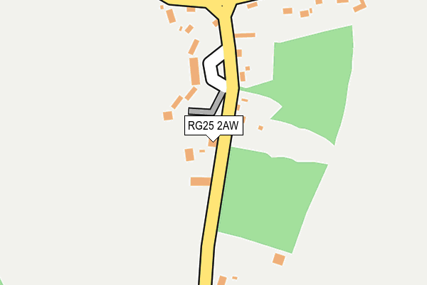 RG25 2AW map - OS OpenMap – Local (Ordnance Survey)