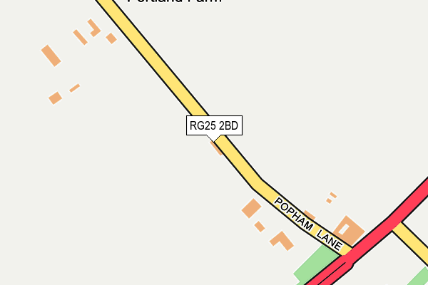 RG25 2BD map - OS OpenMap – Local (Ordnance Survey)