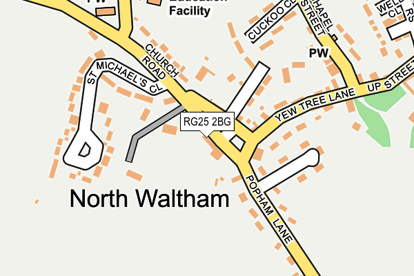 RG25 2BG map - OS OpenMap – Local (Ordnance Survey)