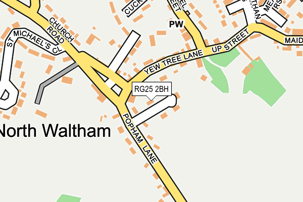 RG25 2BH map - OS OpenMap – Local (Ordnance Survey)