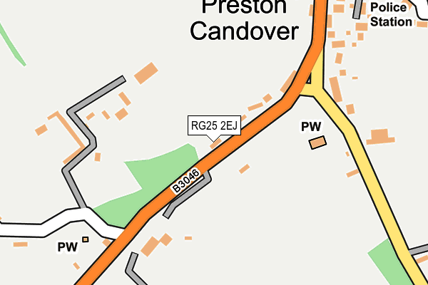 RG25 2EJ map - OS OpenMap – Local (Ordnance Survey)