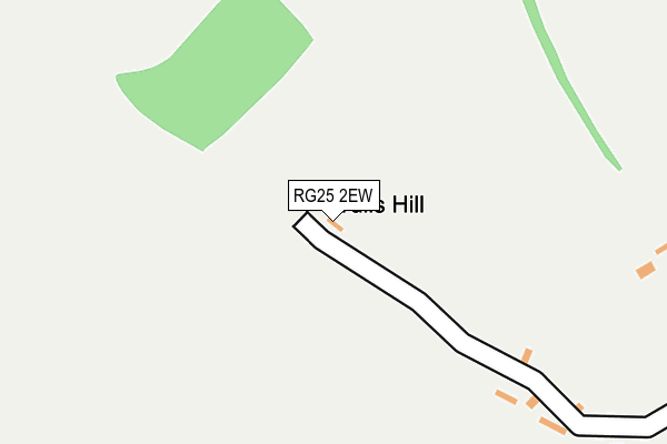 RG25 2EW map - OS OpenMap – Local (Ordnance Survey)