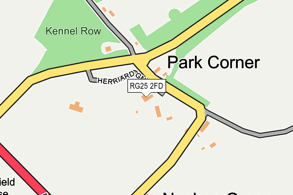 RG25 2FD map - OS OpenMap – Local (Ordnance Survey)