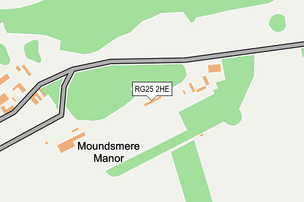 RG25 2HE map - OS OpenMap – Local (Ordnance Survey)