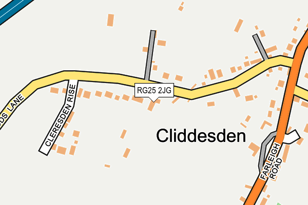 Map of CLERESDEN LAND LTD at local scale