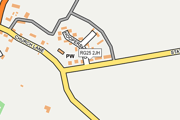 RG25 2JH map - OS OpenMap – Local (Ordnance Survey)