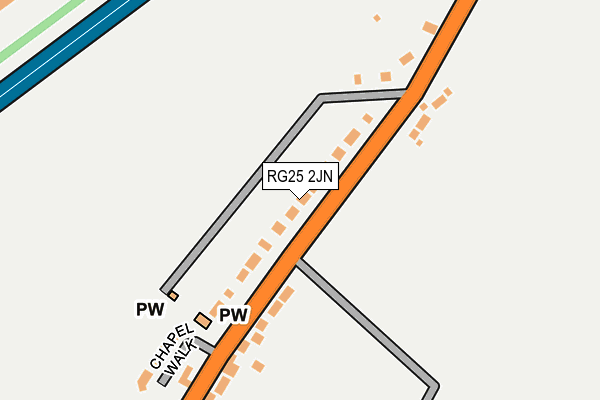 RG25 2JN map - OS OpenMap – Local (Ordnance Survey)