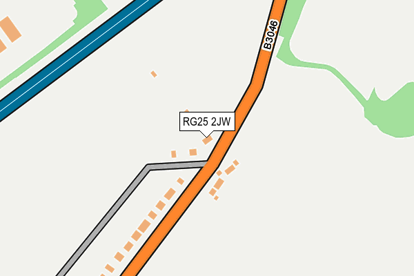 RG25 2JW map - OS OpenMap – Local (Ordnance Survey)