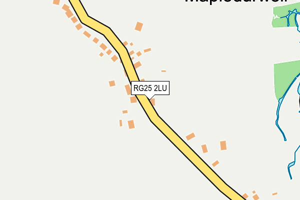 RG25 2LU map - OS OpenMap – Local (Ordnance Survey)