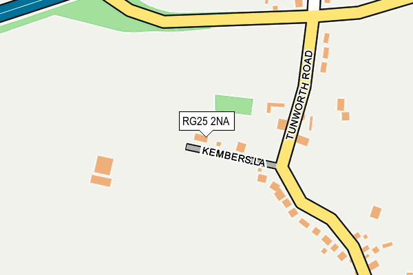 RG25 2NA map - OS OpenMap – Local (Ordnance Survey)