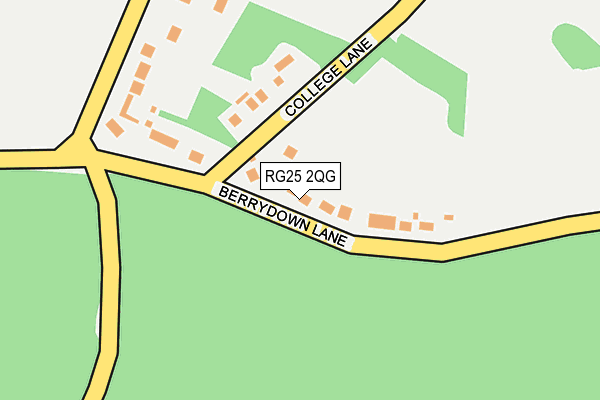 RG25 2QG map - OS OpenMap – Local (Ordnance Survey)