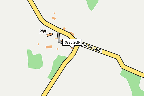 RG25 2QR map - OS OpenMap – Local (Ordnance Survey)