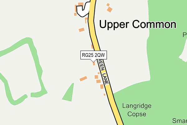 RG25 2QW map - OS OpenMap – Local (Ordnance Survey)