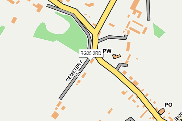 RG25 2RD map - OS OpenMap – Local (Ordnance Survey)